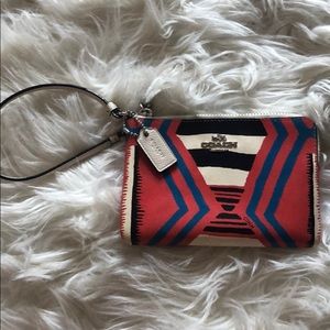 Small coach wristlet